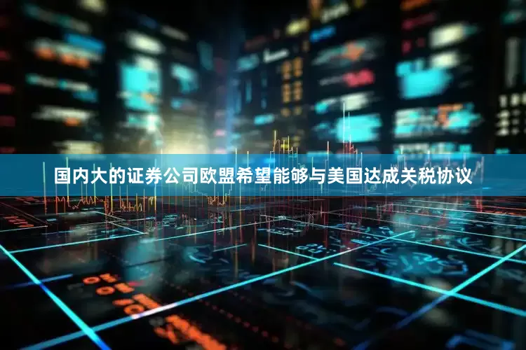 国内大的证券公司欧盟希望能够与美国达成关税协议