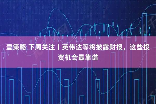 壹策略 下周关注丨英伟达等将披露财报，这些投资机会最靠谱